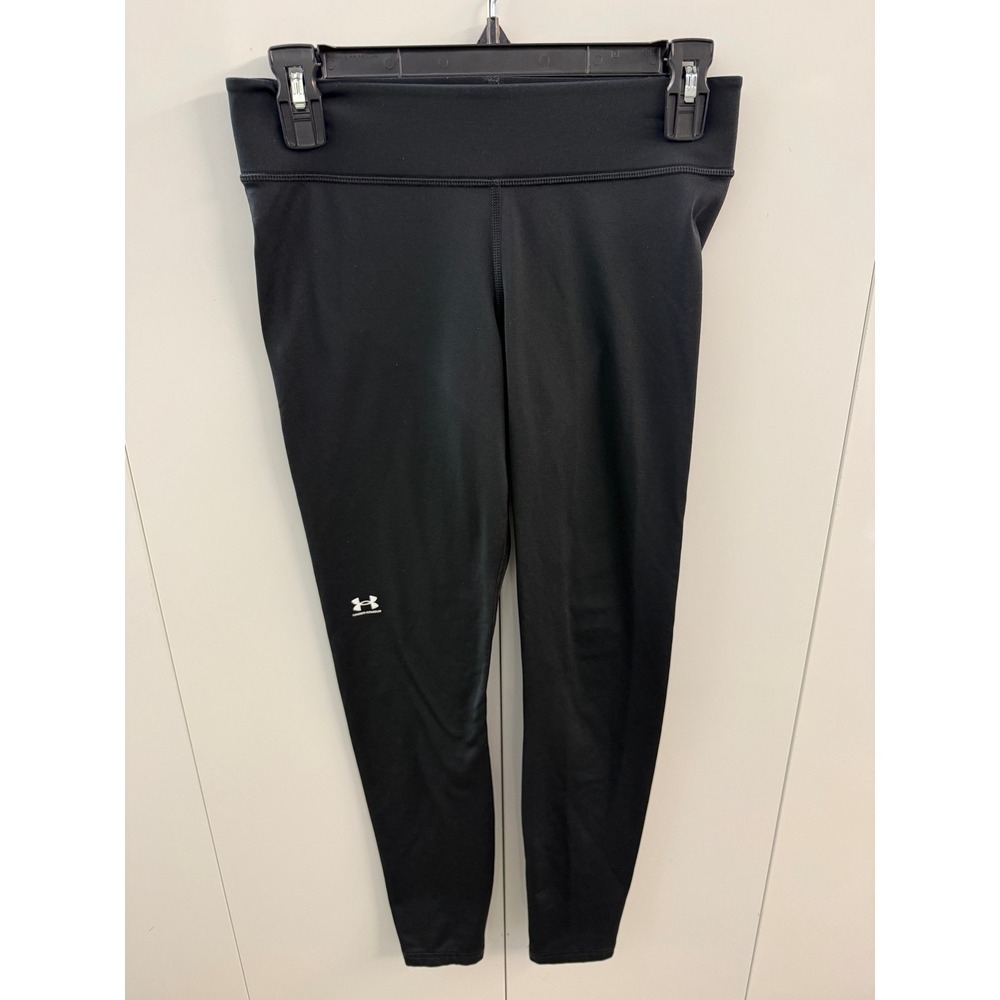 Under Armour HeatGear Black Athletic Leggings Women Medium Compression Tights